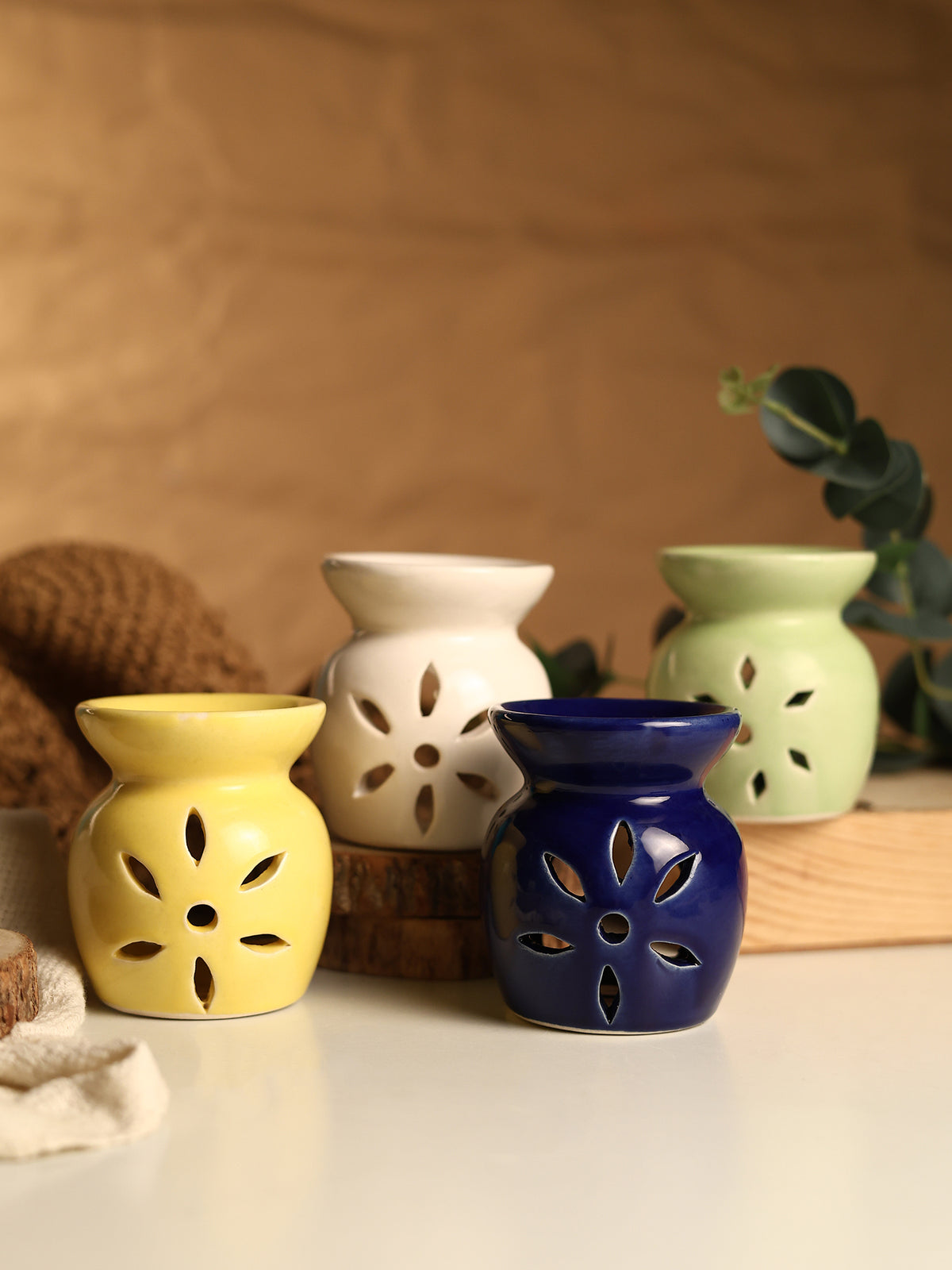 BAKHOOR - Ceramic Aroma Diffuser & Scented Wax Melts Set