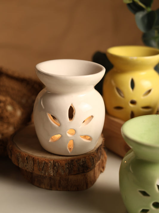 ROSE JASMINE - Ceramic Aroma Diffuser & Scented Wax Melts Set