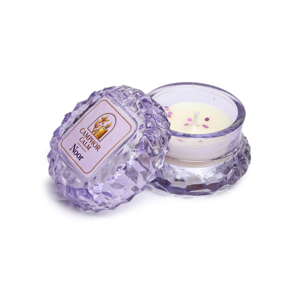 NOOR - Purple Crystal Jar Scented Candle