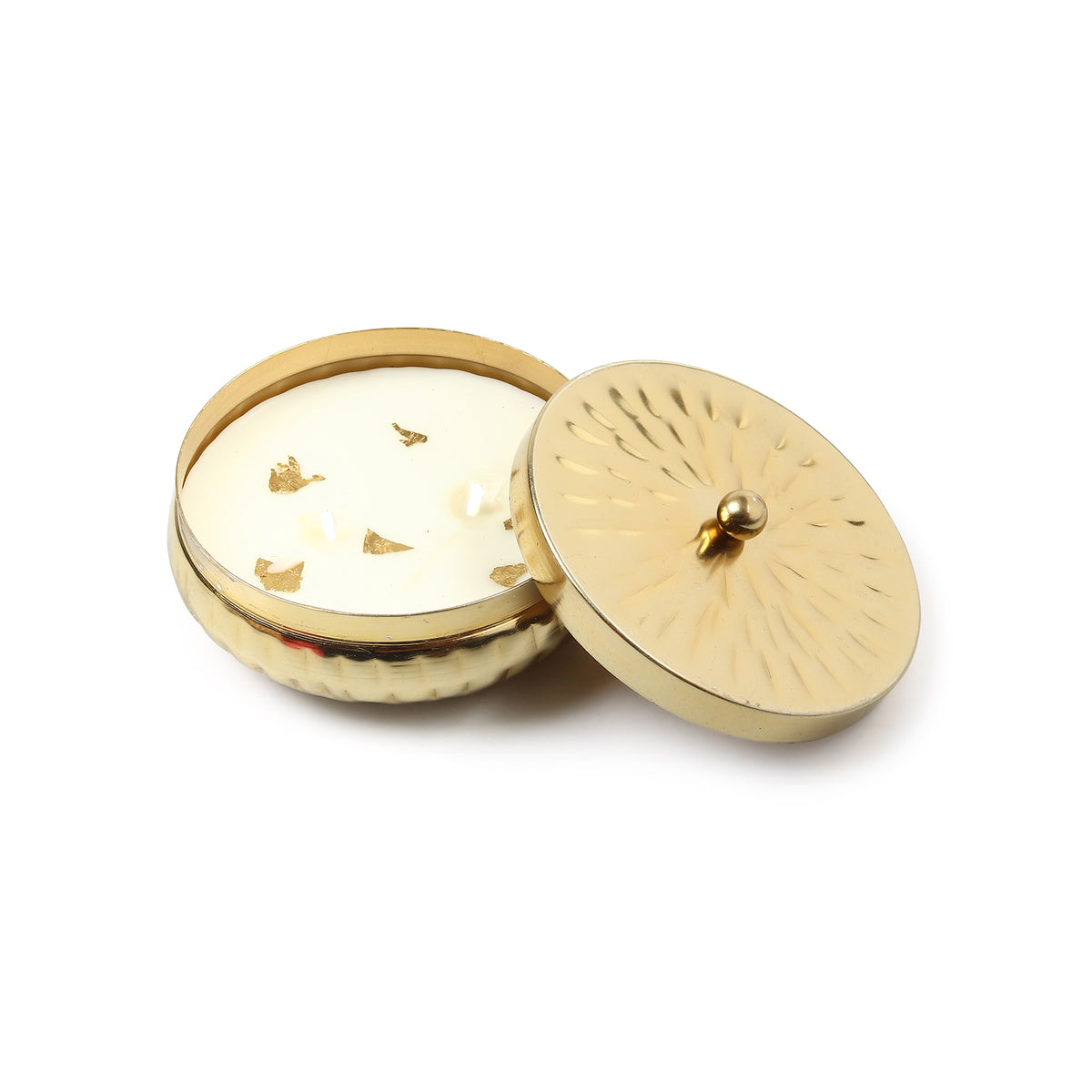 ZARIYA - Golden Urli Scented Candle with Lid