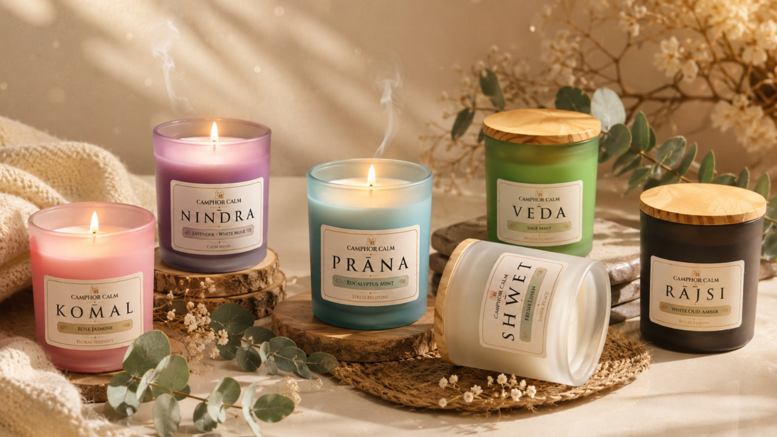Camphor Calm by Ekta Sharma | Handcrafted Fragrance & Wellness Candles